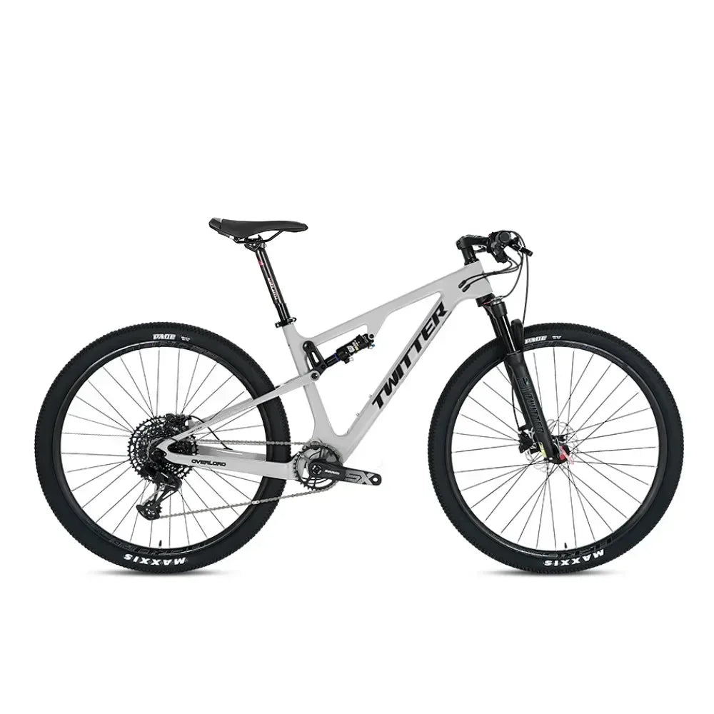 TWITTER OVERLORD M6100-12S hydraulic disc brakes, AM-grade full suspension T900 carbon fiber mountain bike, 27.5/29 inches * 15/17/19/21 cm