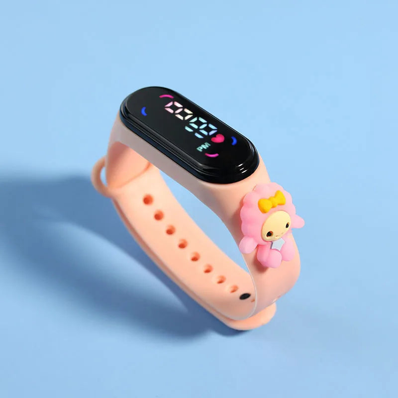 Reloj deportivo impermeable para niños, reloj SpidSuffolk Butter para niñas, pulsera electrónica, reloj táctil LED, de moda