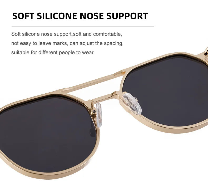 Lunettes de soleil ovales vintage pour hommes — livraison directe, nouveau