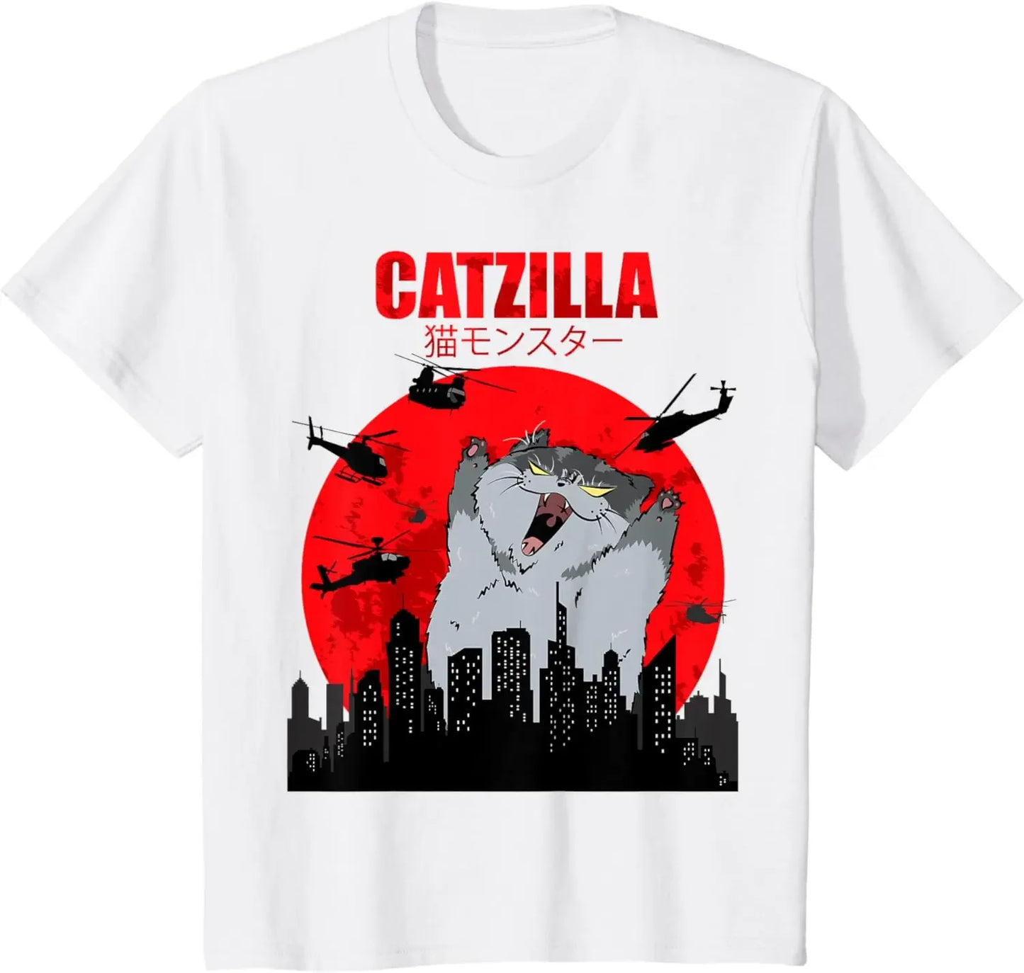 T-shirt graphique chat art japonais — amoureux des chats, vêtements femmes, mode (v2)