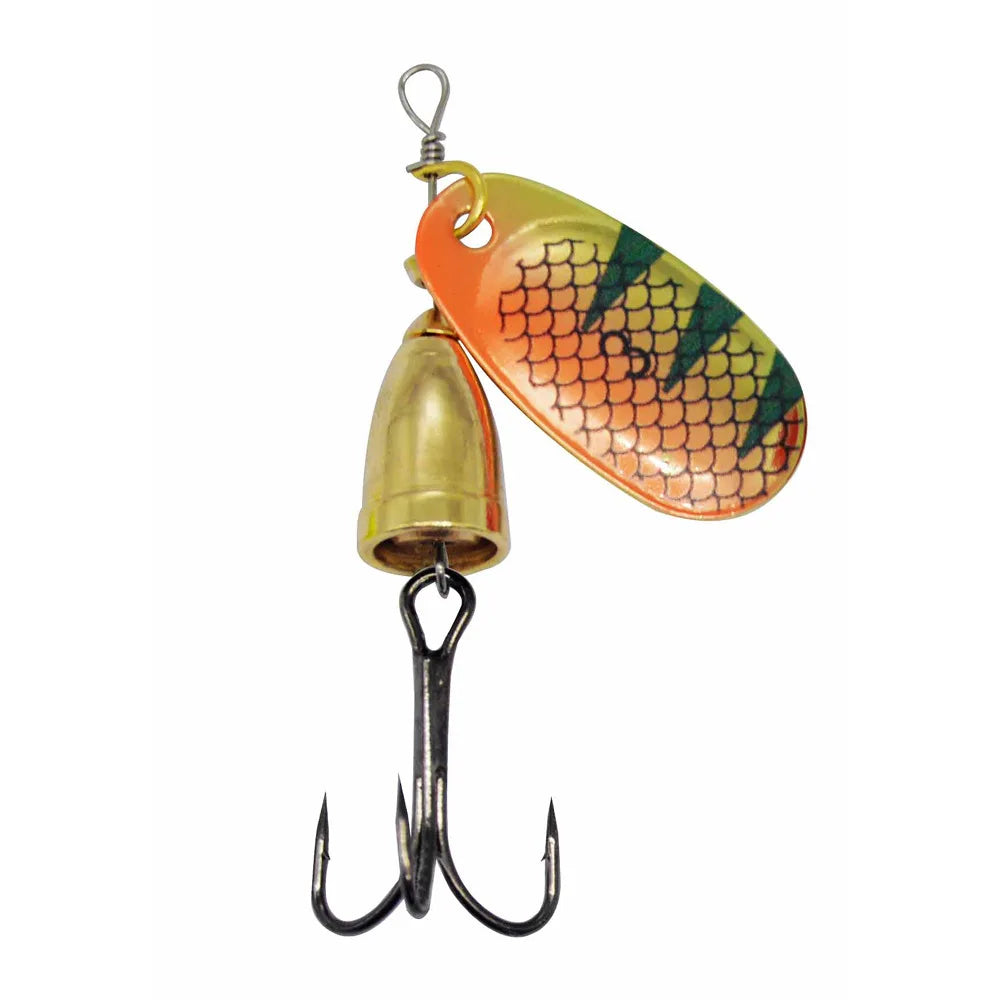 Leurre de pêche Spinner appât cuivre cloche artificielle métal leurres 8g composé appâts Rotation paillettes 1 pièce vente