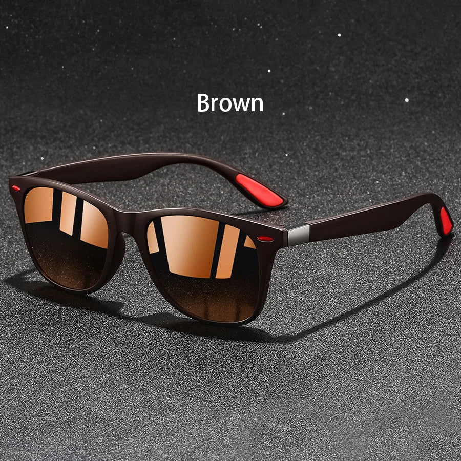 Lunettes de Soleil Rétro Monture Métal Carrée — Anti-Reflet UV400 Mode