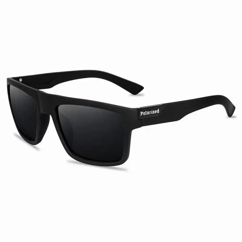 Lunettes de soleil polarisées pour hommes — carrées, vintage, conduite, escalade, sport, cadeau Noël