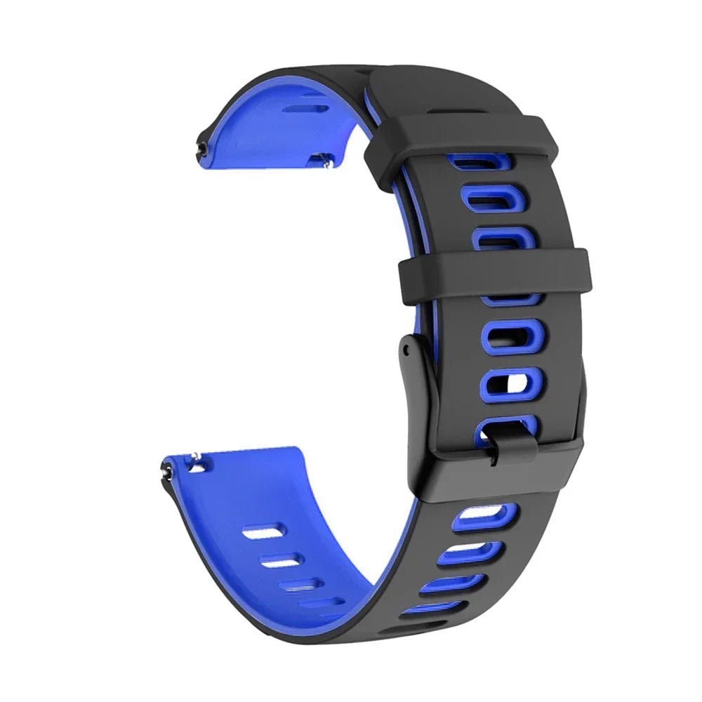 Bracelet de montre en silicone 20mm/22mm — compatible smartwatches, sport