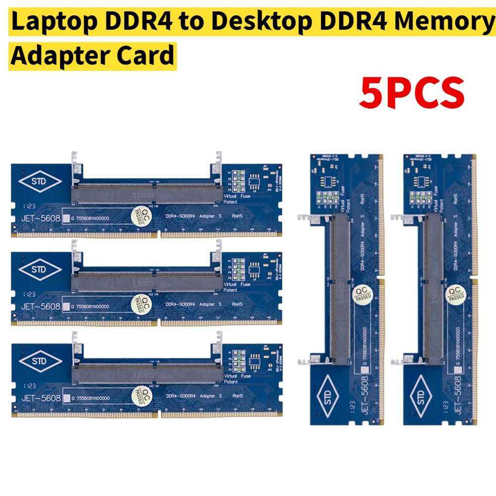 Ordinateur portable SO DDR5 RAM vers ordinateur de bureau DDR5 U-DIMM adaptateur DDR5 convertisseur de carte mémoire DDR3 DDR4 ordinateur portable vers ordinateur de bureau SO-DIMM vers carte DIMM