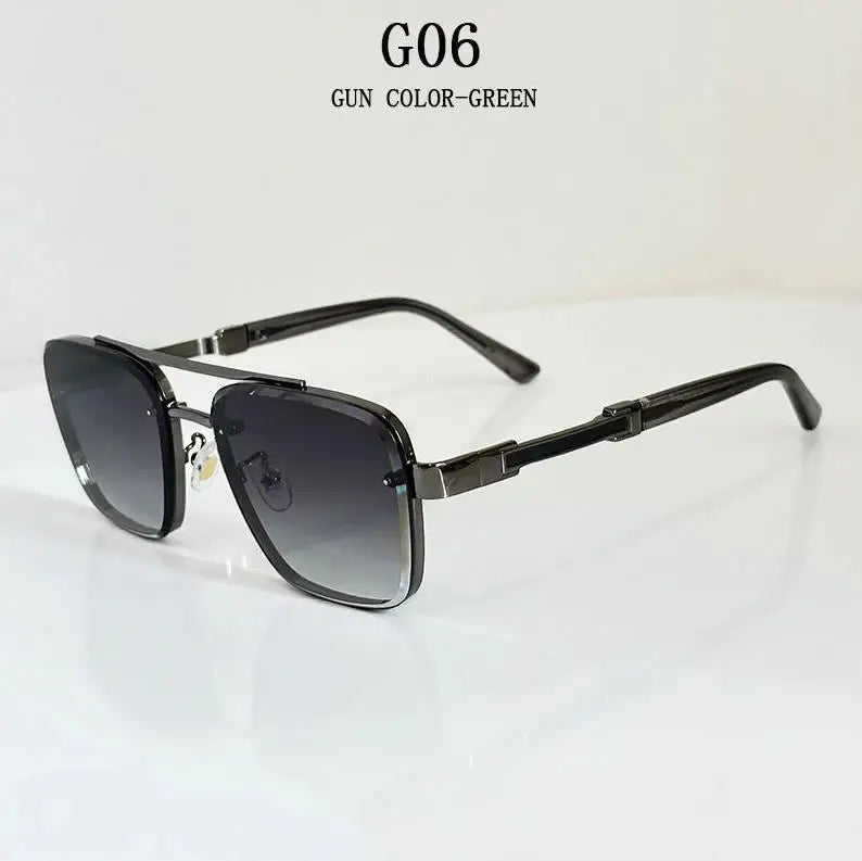 Lunettes de soleil pour hommes vintage carrées — femmes, rétro, mode