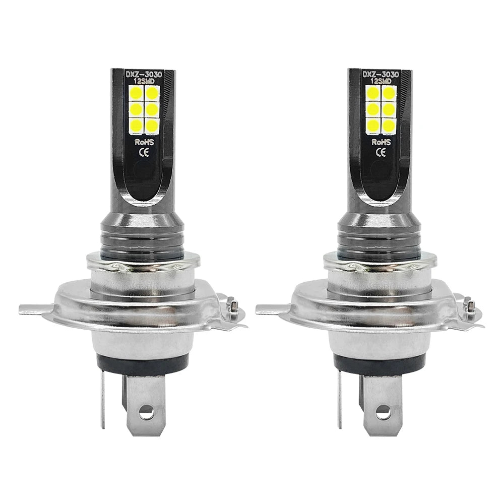 Super bright LED bulb for car and motorcycle, automatic fog lights, sauna light, H4, H7, H1, H3, H8, H9, H11, 9005, 9006, HB3, HB4, 12V, 24V, 80W, 2 pieces