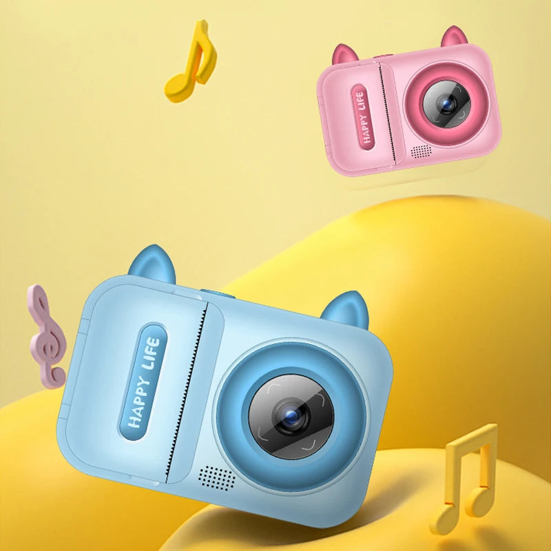 Imprimante photo numérique pour appareil photo à impression instantanée, avec objectif polymère hautement réfractif, rechargeable par USB, excellent outil pour le développement