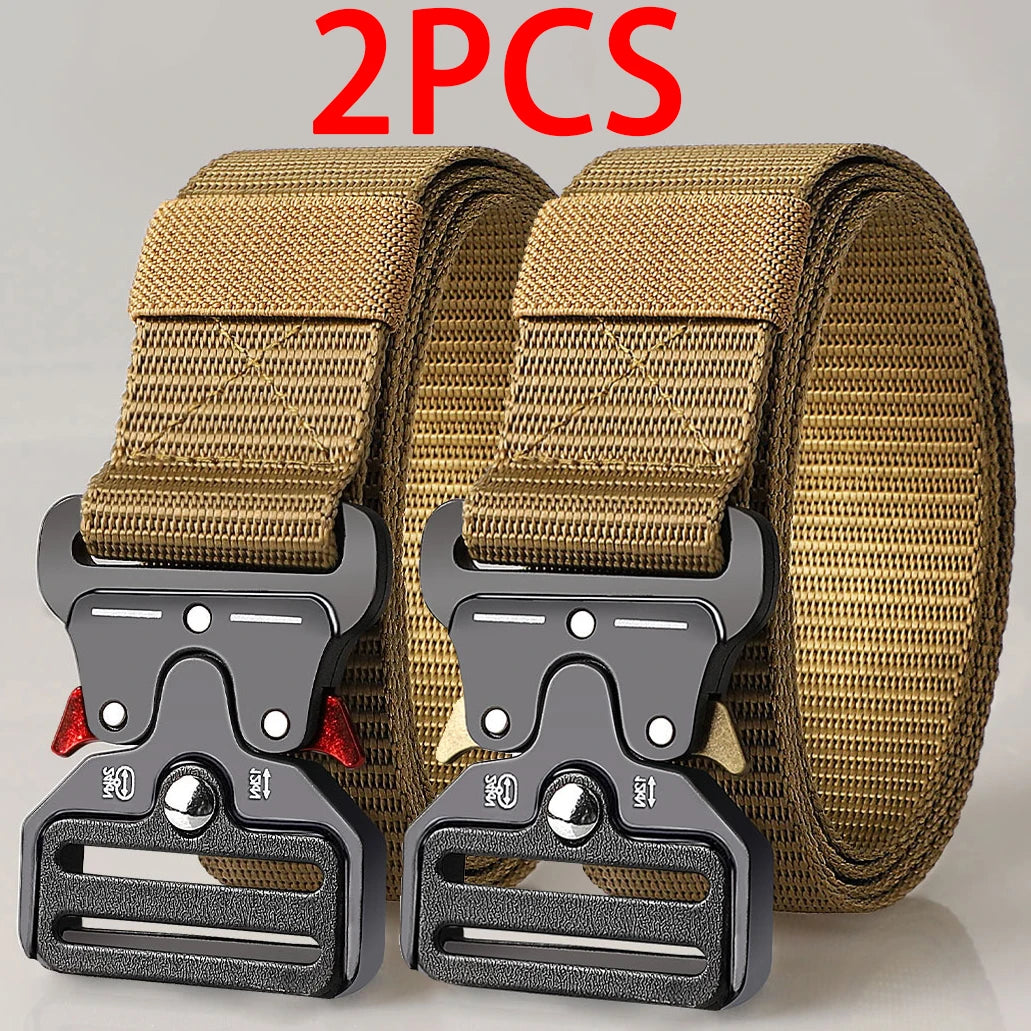 Men's Versatile Tactical Belts – Durable & Adjustable Design – For Outdoor Sports Enthusiasts, Pair with Jeans, for Men and Women