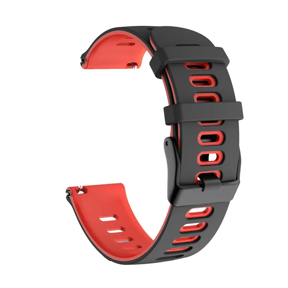 Bracelet de montre en silicone 20mm/22mm — compatible smartwatches, sport