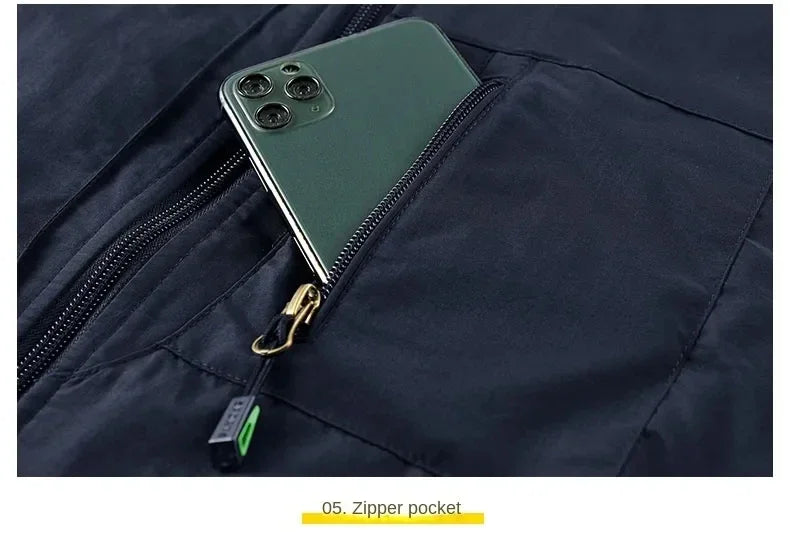 Chaqueta de senderismo para hombre, abrigo térmico, cálido, informal, metropolitano, glaMan, ropa térmica de lujo, talla grande, moda, invierno