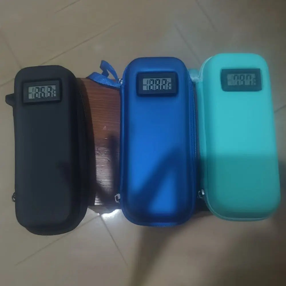 Estuche de viaje para enfriador de insulina, bolsa enfriadora impermeable con pantalla de termómetro, bolsa de almacenamiento de medicamentos para diabéticos