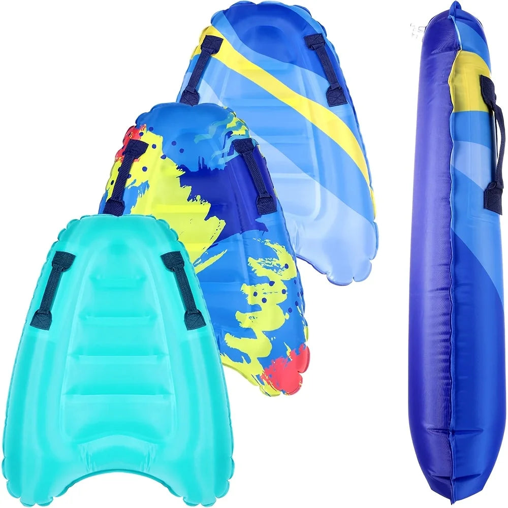Tabla de surf inflable de PVC grueso, 1 unidad, para natación, surf en el mar y esquí acuático portátil, adecuada para vacaciones en la playa y la piscina