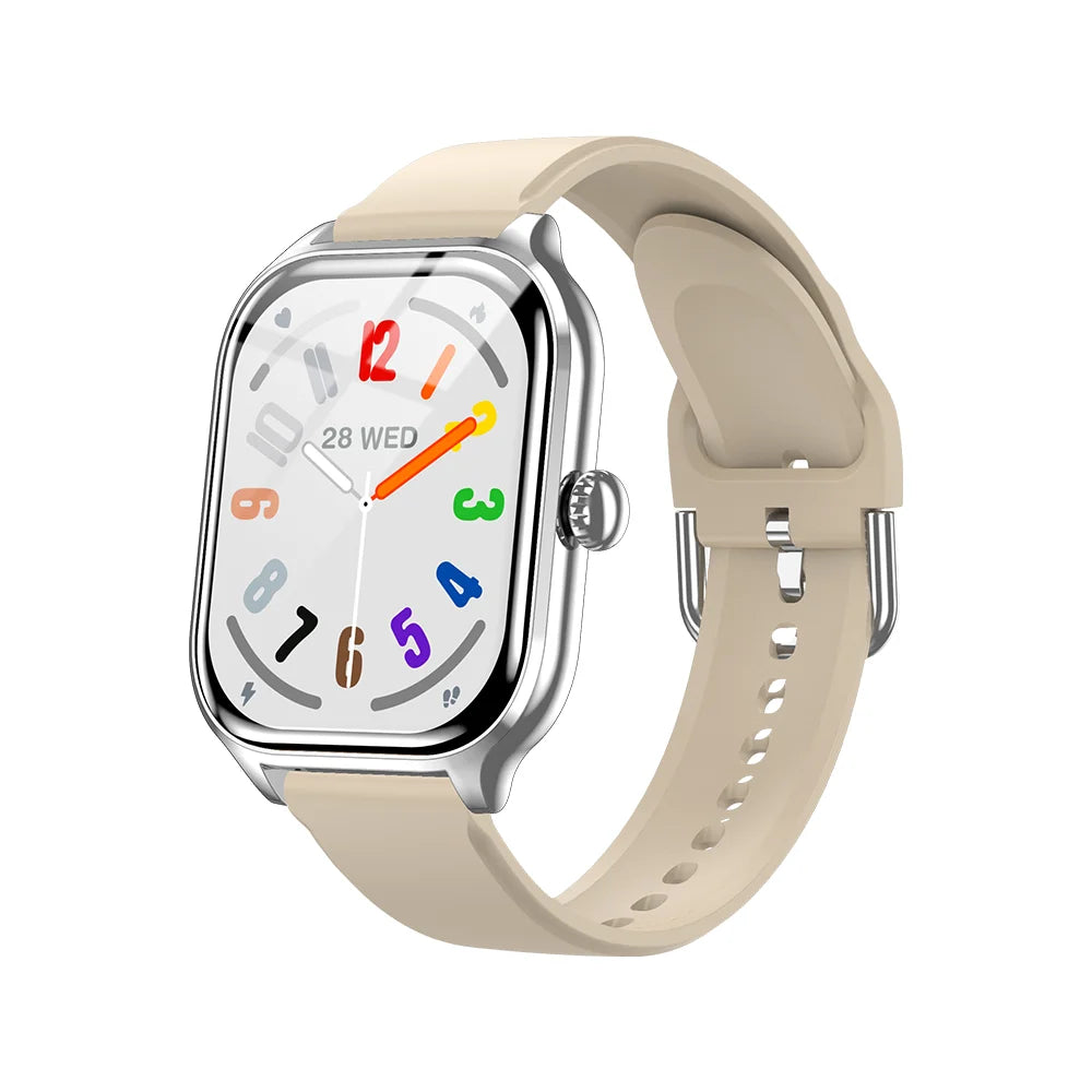 Smartwatch LAXASFIT H9 con esfera para responder llamadas, rastreador de calorías, frecuencia cardíaca, monitor de oxígeno en sangre, reloj inteligente Bluetooth