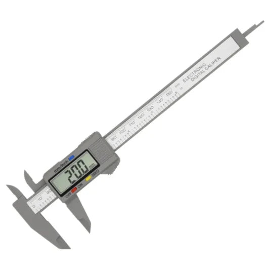 Pied à coulisse numérique électronique, cadran en fibre de carbone, jauge à vernier, outil de mesure de micromcirculation, règle numérique, 150mm, 100mm