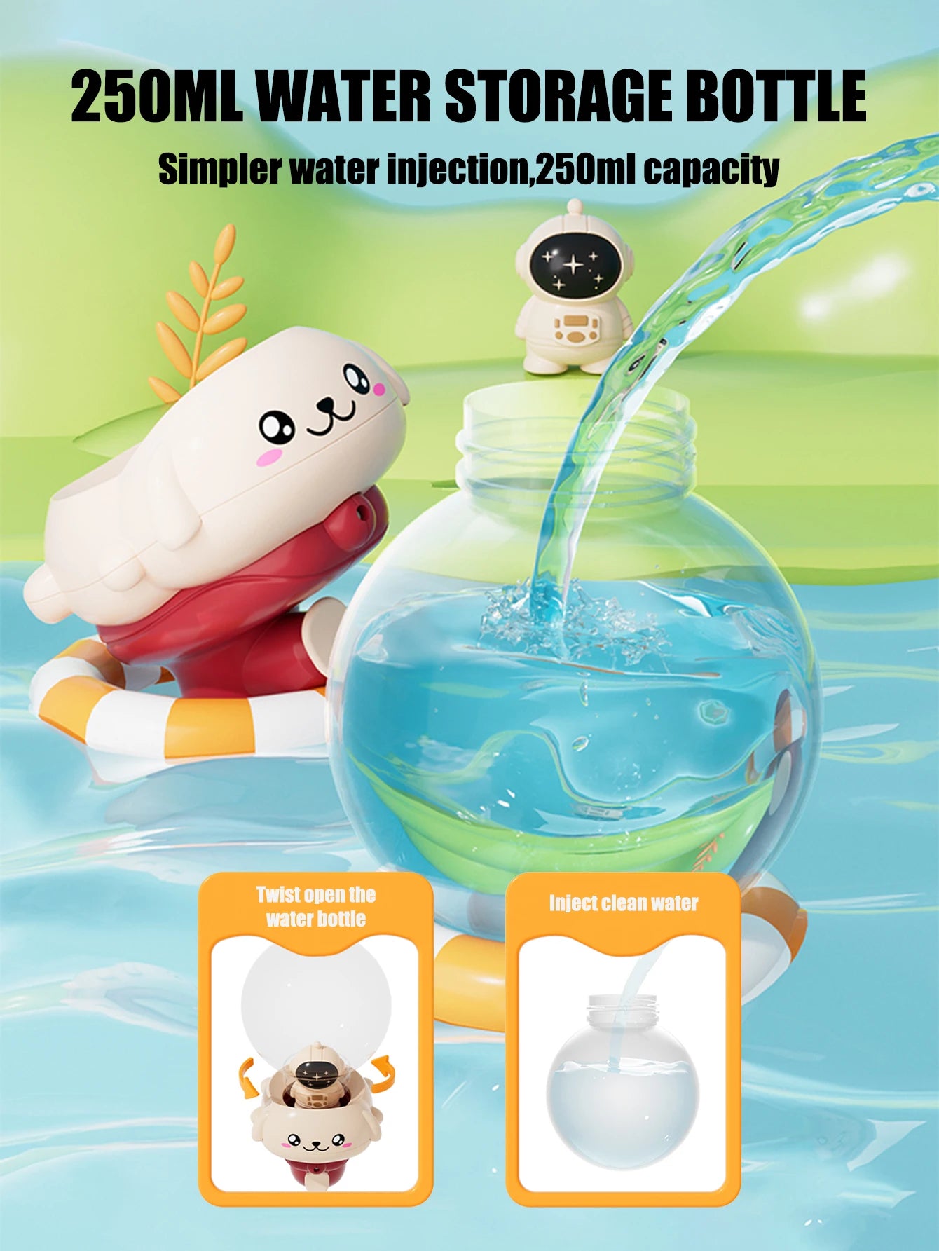 Juguete de baño para bebé, pato bonito, pingüino, huevo, rociador de agua, baño, ducha, juguetes de agua para nadar, regalo para niños
