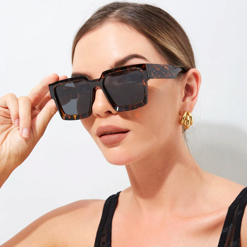 Lunettes de soleil vintage cyclisme carrées — hommes, femmes, rétro, unisexe, populaires, UV400