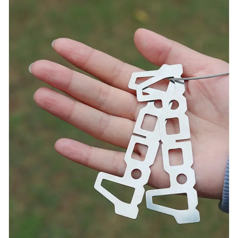 Une paire de réchaud à alcool de Camping, Support croisé, Support de chaudière en titane, outils portables, thermostabilité, carte de voyage en plein air, Support de four
