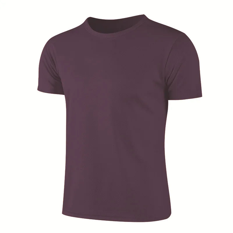 Camisetas de deporte de manga corta de secado rápido para hombre y mujer, camisetas de gimnasia, fitness, entrenamiento, correr, camisetas deportivas transpirables para adolescentes
