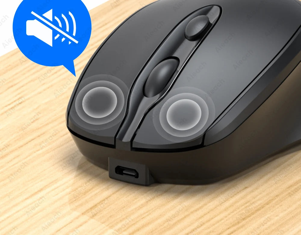 Souris Bluetooth sans fil Portable compacte ergonomique 2.4G USB silencieuse 1600DPI 500mAh Rechargeable pour PC tablette ordinateur Portable MacBook