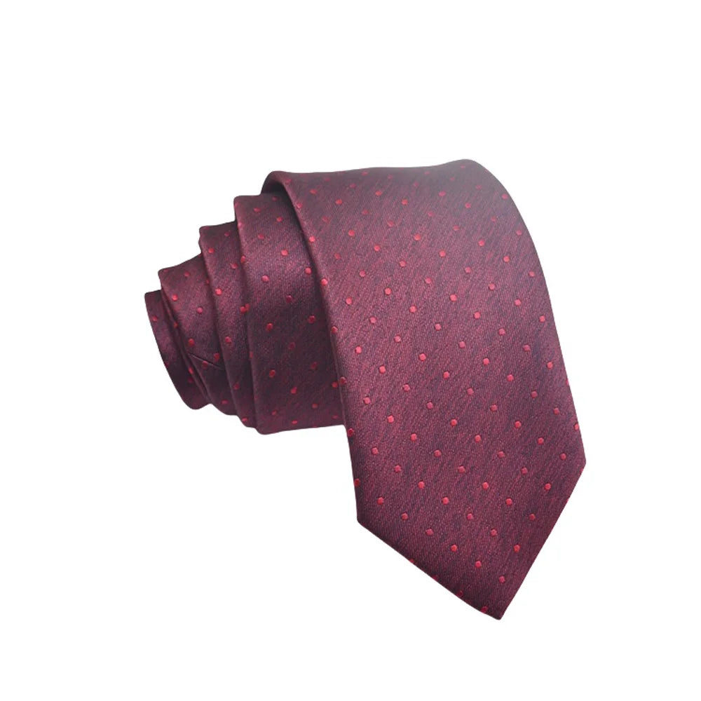 High Quality Men's Jacquard Floral Dot 8cm Tie Accessories Daily Wear Shirt Suit Tie Wedding Party Gifts Tie