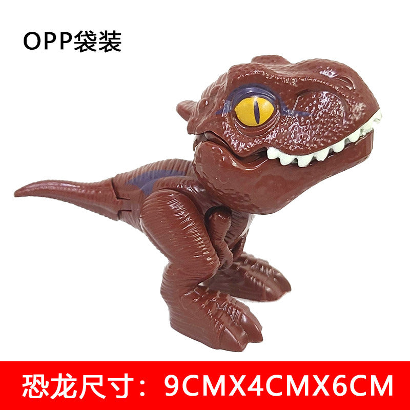 Dinosaure jurassique Triceratops tyrannosaure, modèle de jouets pour enfants, dinosaures créatifs pour mordre les doigts, jouet interactif, cadeau pour garçon