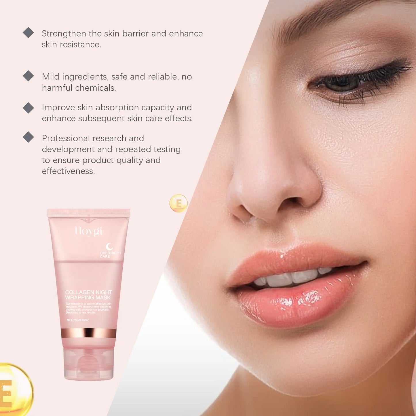 Masque de collagène profond, masque peel-off, anti-rides, liftant, soins de la peau du visage, masques bio, masque de nuit, hydratant pour la peau, pour femme