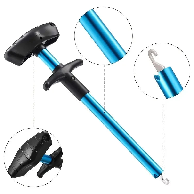 Décrocheur d'Hameçon Portable en Aluminium — Séparateur de Crochets Pêche
