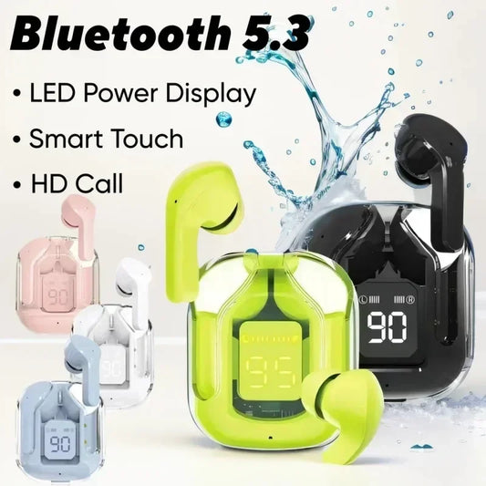 Écouteurs Bluetooth 5.2 sans fil — jeu faible latence, smartphones, musique, sport