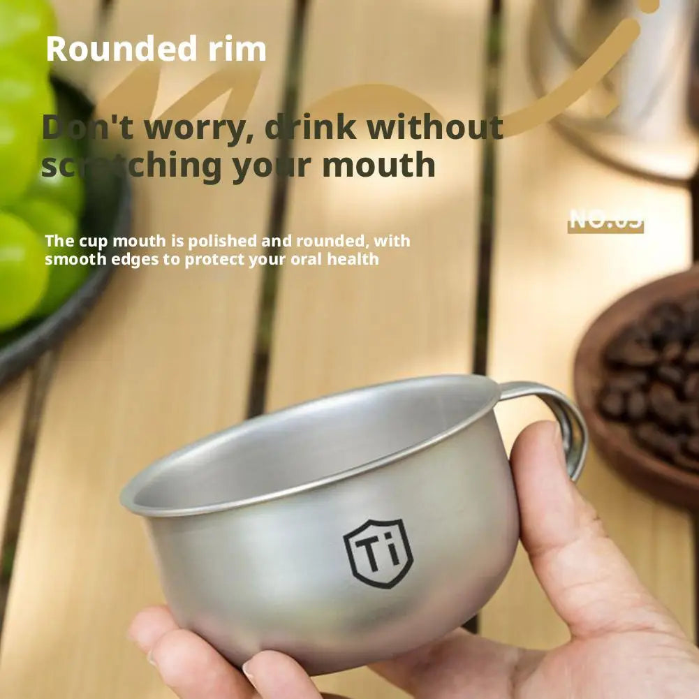 MINI Tasse à eau de camping, tasse à thé et à café portable, équipement de cuisine d'extérieur, tasses de montagne 80/220ml