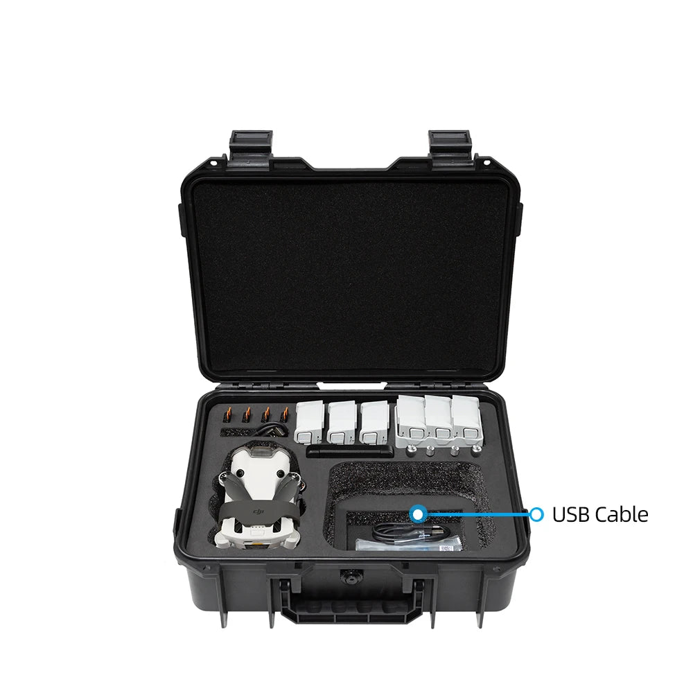 For DJI Mini 3/4Pro Case Mini 4 Pro Explosion-proof Case Mini 4 Pro Portable Bag Waterproof Hard Shell Large Capacity Case