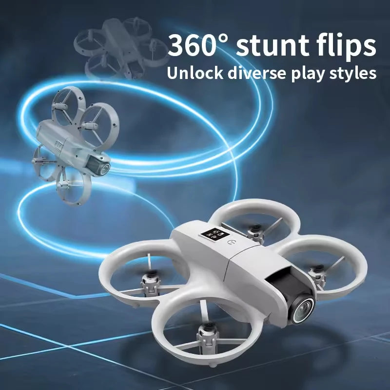 NEW Professional 4K HD 180° Mini Drone Foldable WIFI Mini Drone with Dual ESC Cameras, RC Quadcopter, UAV Toys, Gift for Kids