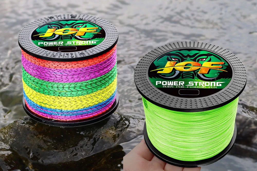 JOF-Ligne de pêche tressée en PE à 4 brins, 300/100m, fil de pêche durable, multimessieurs