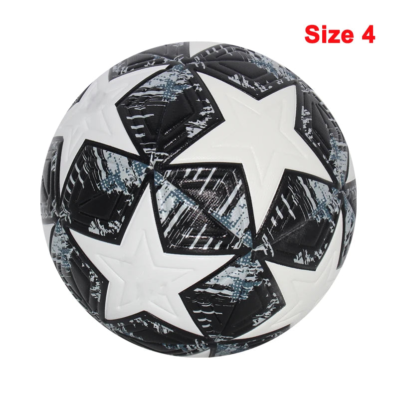 Ballon de Football Taille Officielle 4/5 PU — Sans Couture Match Extérieur