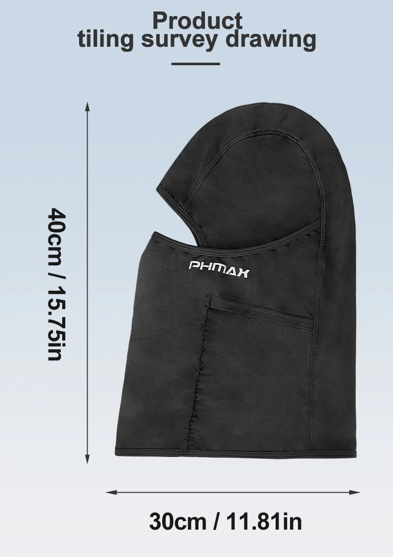 Masque d'équitation moto — protection vent et chaleur, masque complet respirant, cagoule, écharpe