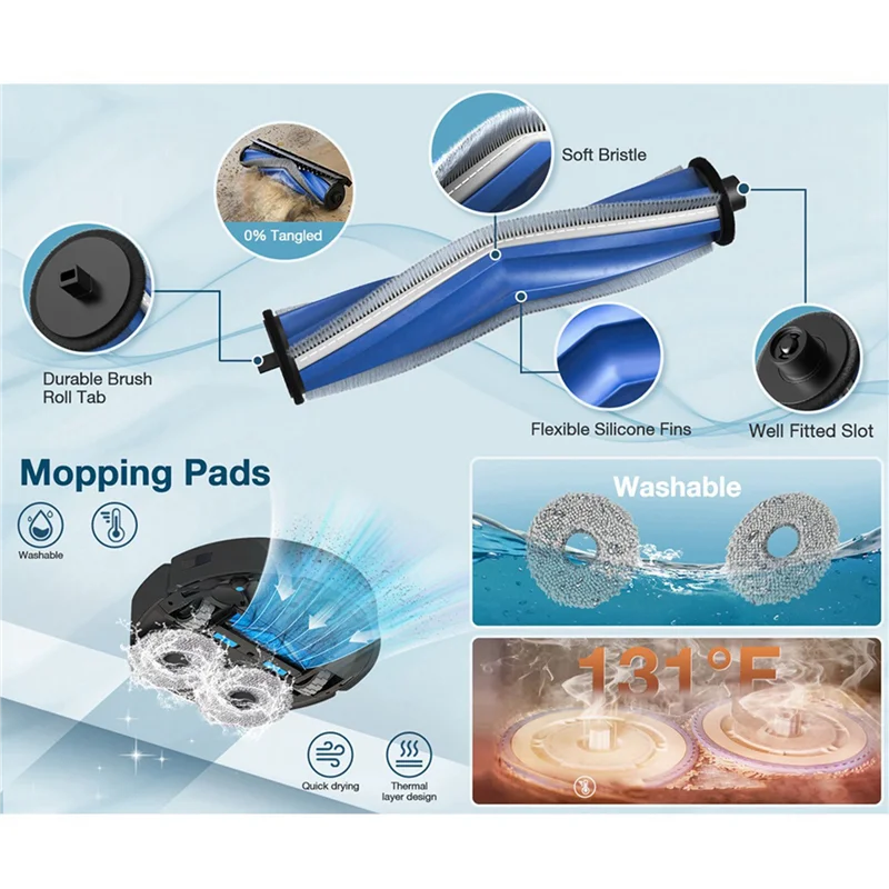 Kit de remplacement 38 pièces pour aspirateur robot