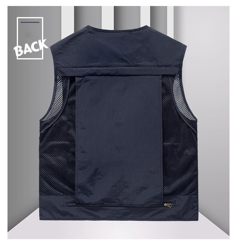 FGKKS – gilet multi-poches pour hommes, nouveau gilet de pêche respirant pour l'extérieur, design de qualité, veste de loisirs de haute technologie pour hommes