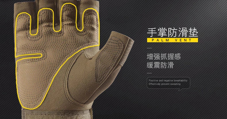 Gants tactiques d'extérieur gants de Moto demi-doigt militaire hommes femmes Combat tir chasse Fitness gants Luva Moto
