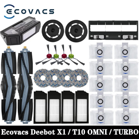 Accessoires pour aspirateur robot — vadrouille, sac à poussière, filtre HEPA, brosse latérale (v5)