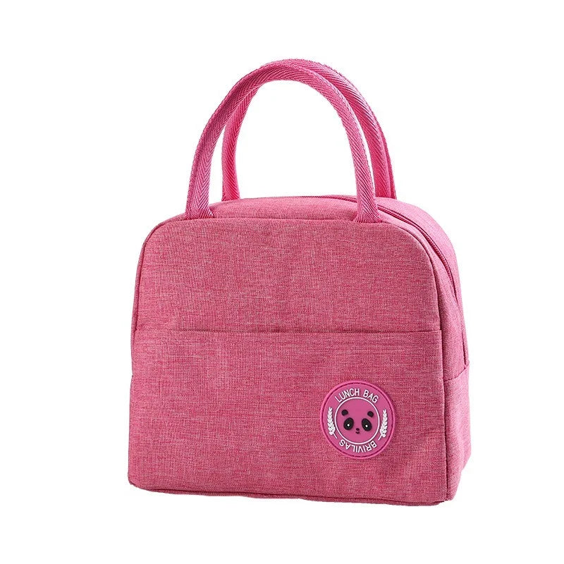 Sac à lunch en toile isotherme portable pour femmes et enfants, motif fonctionnel, glacière, nourriture thermique, sacs de pique-nique