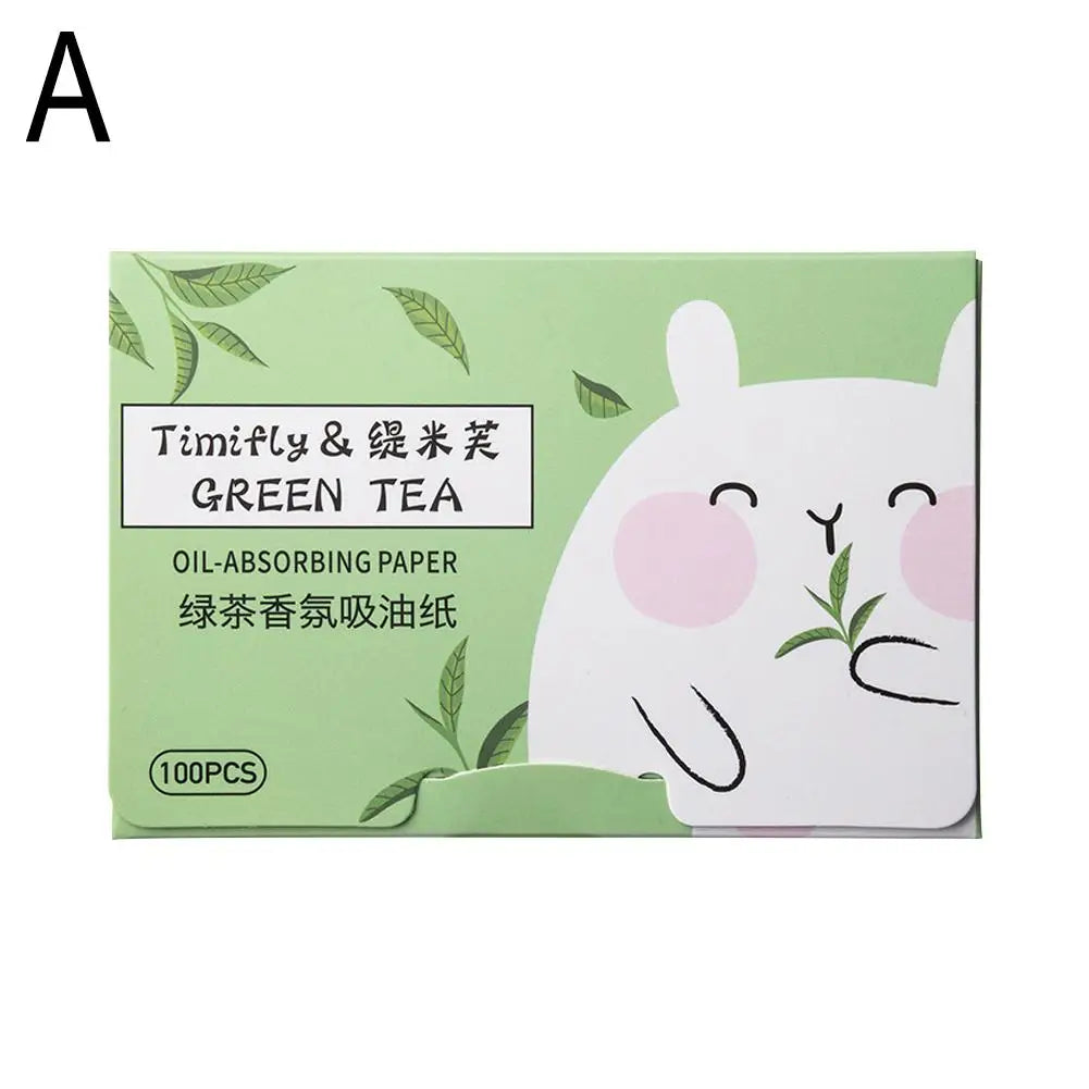 100 piezas de papel secante facial nuevo, toallitas faciales portátiles, limpiador facial, control de grasa, herramientas de limpieza facial absorbentes de aceite