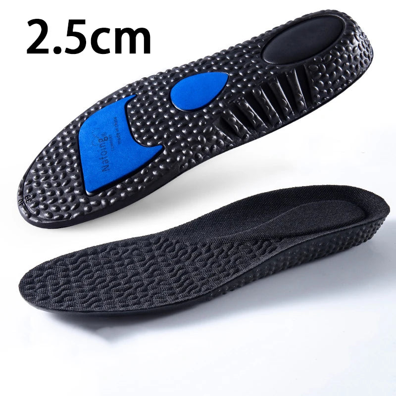 Plantillas elevadoras de altura, plantillas deportivas amortiguadoras para hombres y mujeres, almohadillas cómodas y transpirables para zapatos, 2 unidades/4 unidades