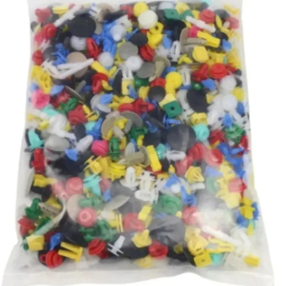 500/200/100 Piezas 30 Tipos Universal Surtido Auto Sujetador de Coche, Clips de Retención para Parachoques de Coche, Remaches de Sujeción de Paneles de Puerta, Forro para Todos los Coches