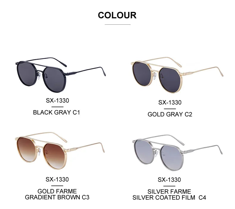 Lunettes de soleil ovales vintage pour hommes — livraison directe, nouveau