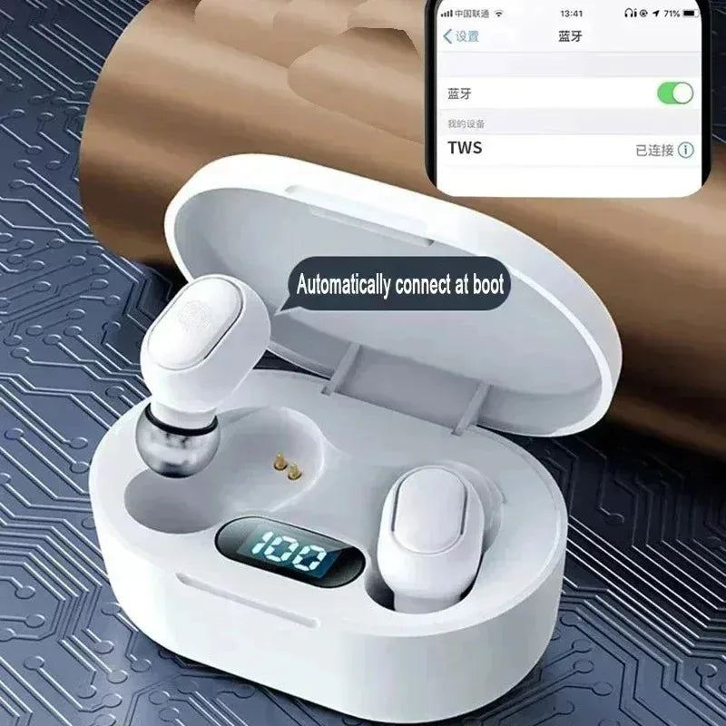 E7S Wireless Bluetooth Earphones Gaming Headset TWS E7S Sport Earbuds Noise Cancelling Headphones for IOS Android