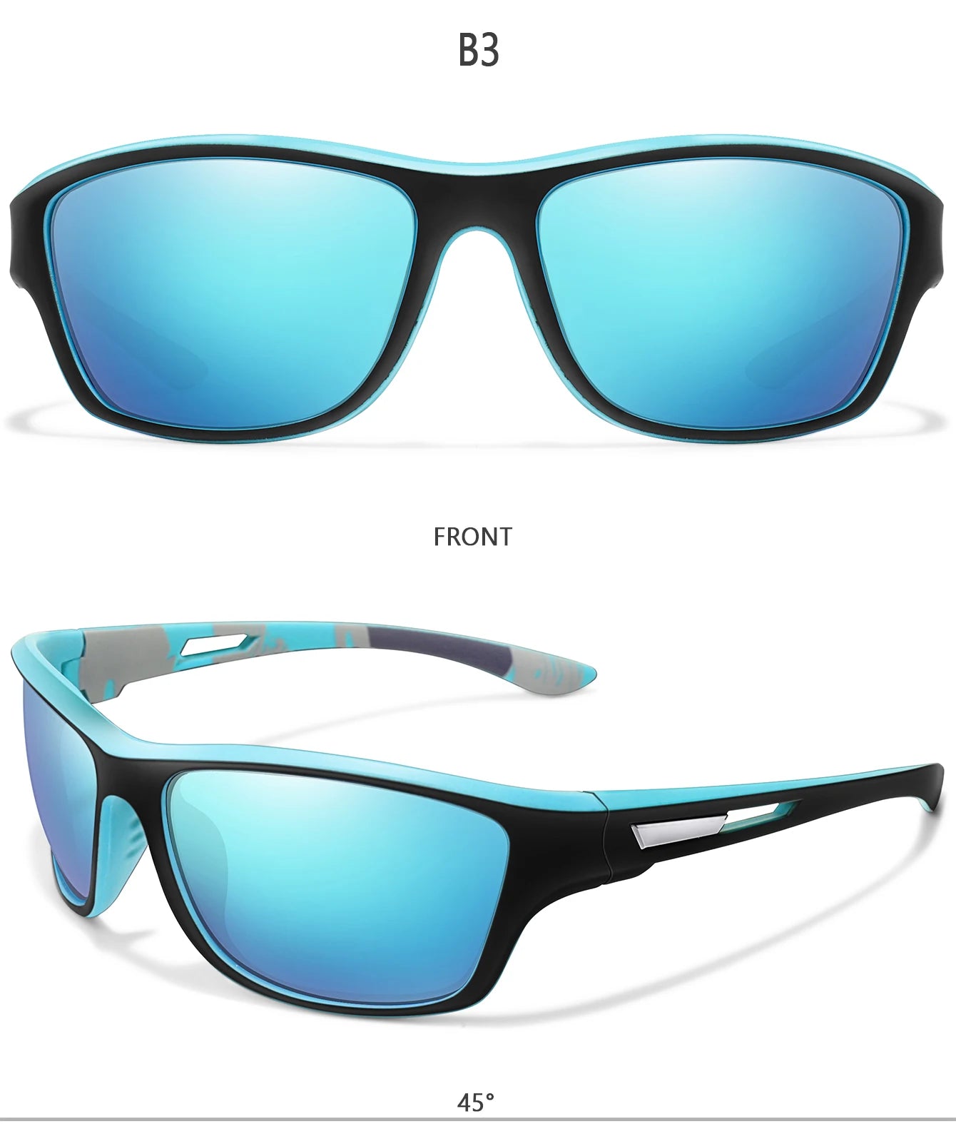 Lunettes de soleil de pêche polarisées pour hommes et femmes, lunettes anti-absorbe ouissement, lunettes UV400, sports de plein air, conduite, randonnée, cyclisme sur route