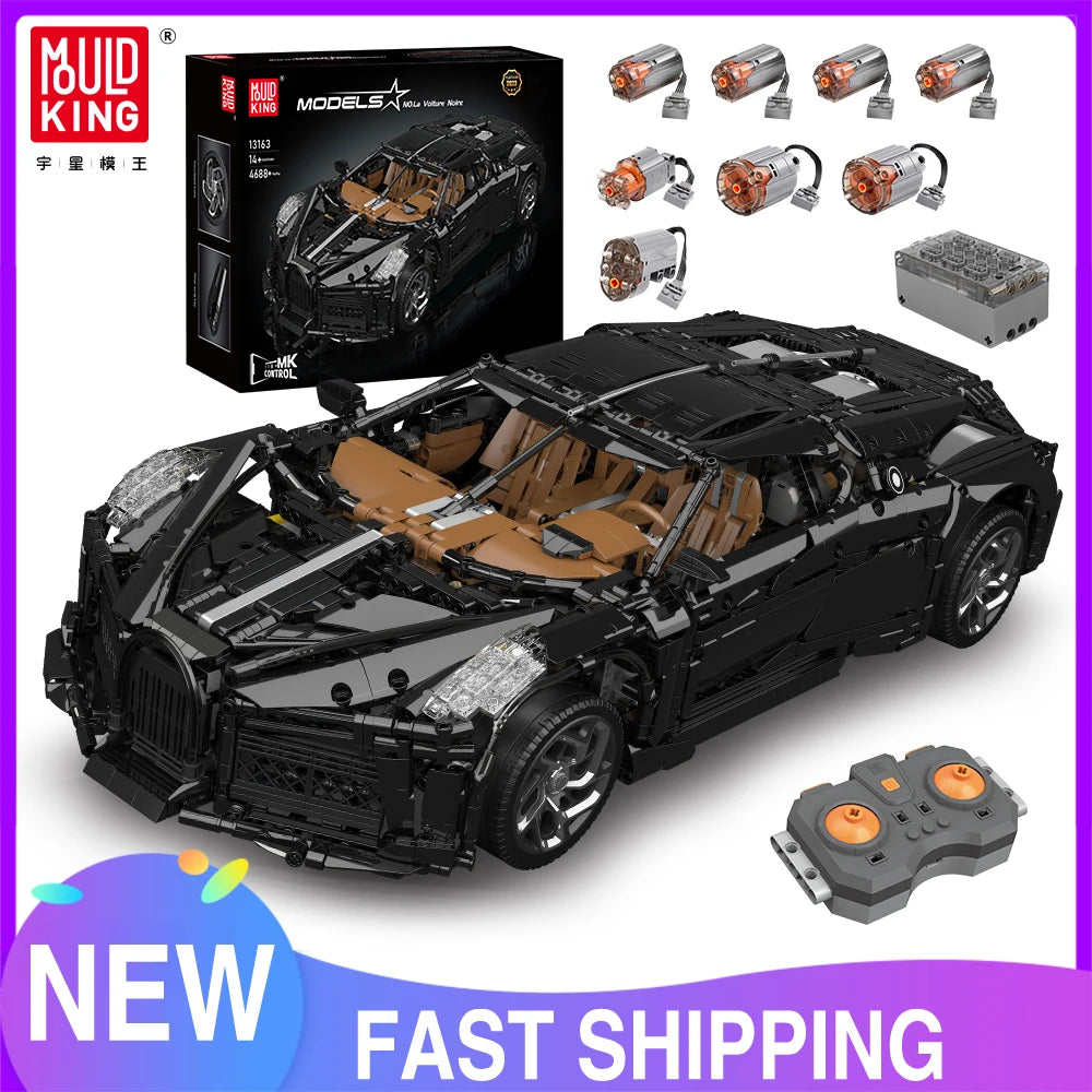 Jouet blocs de construction voiture de sport technique MOC — assemblage, briques, cadeau de Noël enfants