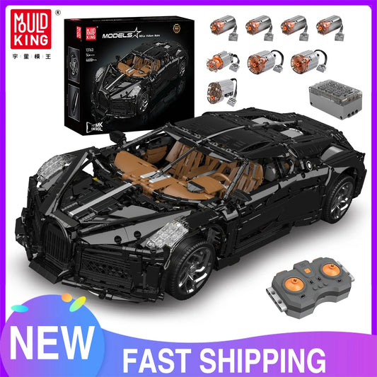 Jouet blocs de construction voiture de sport technique MOC — assemblage, briques, cadeau de Noël enfants