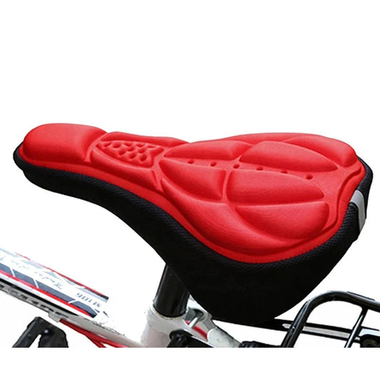 Asiento de bicicleta 3D suave y grueso para MTB, funda de asiento de ciclismo, cojín de esponja, cojín transpirable para exteriores, accesorios de bicicleta, 2025