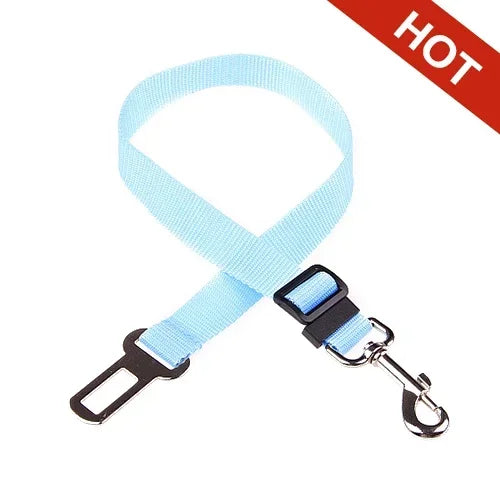 Ceinture de sécurité réglable pour animaux de compagnie, chat, chien, siège pour animaux de compagnie, véhicule, harnais pour chien, Clip en plomb, levier de sécurité, Traction, colliers pour chiens, Accessoires pour c